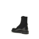 Black Calf Leather Bos Taurus Lace-Up Boots