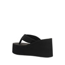 Black Polyamide Platform Sandals