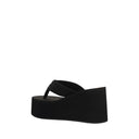 Black Polyamide Platform Sandals