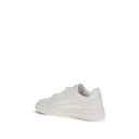 White Calf Leather Bos Taurus Low Top Sneakers