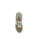 Beige Calf Leather Bos Taurus Low Top Sneakers