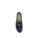 Black Calf Leather Bos Taurus Slip-On Loafers
