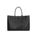 Black Calfskin Tote Bag
