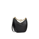 Black Calfskin Shoulder Bag