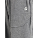 Gray Rayon Casual Pants