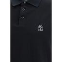Black Cotton Polo Shirt