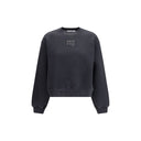 Black Cotton Sweatshirt