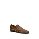Brown Calf Leather Bos Taurus Slip-On Loafers