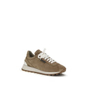 Beige Rubber Platform Sneakers