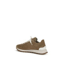 Beige Rubber Platform Sneakers
