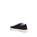 Blue Calf Leather Bos Taurus Low Top Sneakers