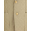 Beige Cotton Blazer