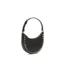 Black Calfskin Shoulder Bag