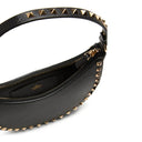 Black Calfskin Shoulder Bag