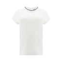 White Elastane T-Shirt