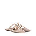 Beige Calfskin Ballet Flats