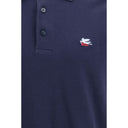 Blue Cotton Polo Shirt
