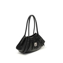 Black Leather Shoulder Bag