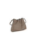 Beige Calf Leather Bos Taurus Shoulder Bag