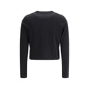 Black Cotton Long Sleeve T-Shirt