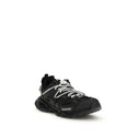 Black Polyethylene Athletic Sneakers