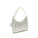 White Viscose Shoulder Bag