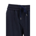 Blue Cotton Joggers (Workout Pants)