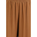 Beige Viscose Casual Pants