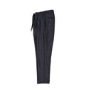 Gray Virgin Wool Casual Pants
