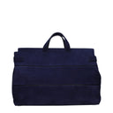 Blue Leather Handbag