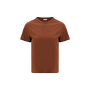 Brown Cotton T-Shirt