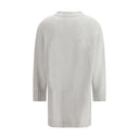 Gray Fleece Wool Cardigan