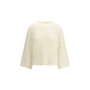 Cream Fleece Wool Sweatshirt