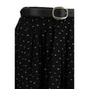 Black Viscose Long Skirt