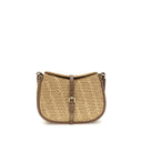 Beige Raffia Shoulder Bag