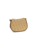 Beige Raffia Shoulder Bag