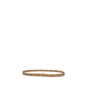 Beige Calf Leather Bos Taurus Regular Belt