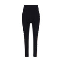 Black Elastane Leggings