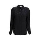 Black Viscose Pattern Shirt