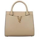 Beige Leather Handbag