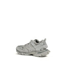 Gray Polyester Athletic Sneakers