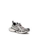 Gray Polyethylene Athletic Sneakers