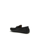 Black Calf Leather Bos Taurus Slip-On Loafers