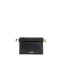 Black Calf Leather Bos Taurus Clutch Bag