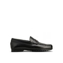 Black Calfskin Slip-On Loafers