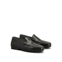 Black Calfskin Slip-On Loafers