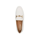 White Calfskin Slip-On Loafers