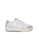 White Calfskin Low Top Sneakers