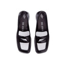 Black Leather Slip-On Loafers