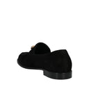 Black Calfskin Slip-On Loafers